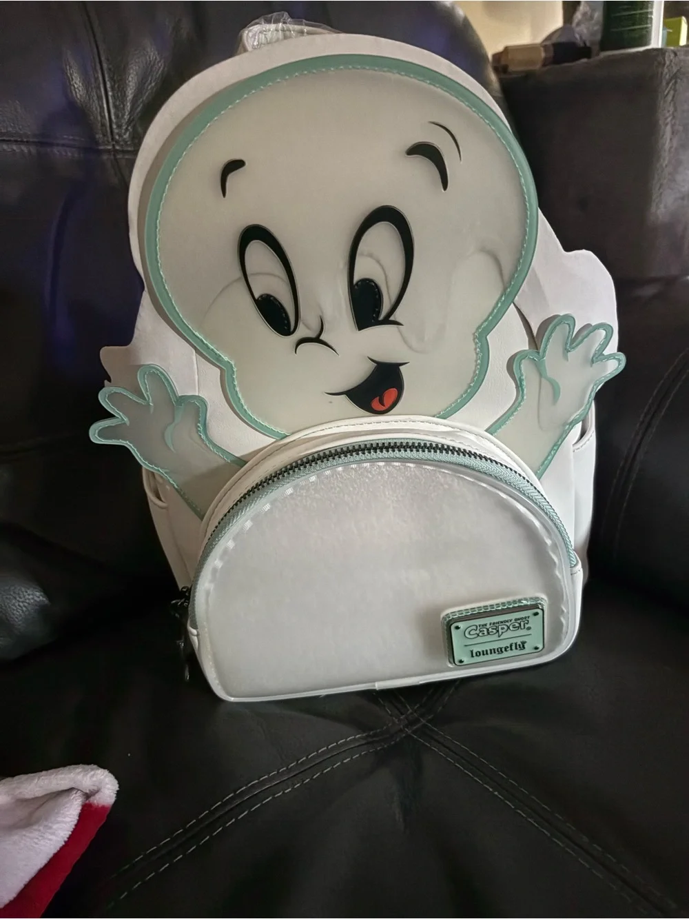 Loungefly White and Mint Casper the Friendly Ghost Mini Backpack